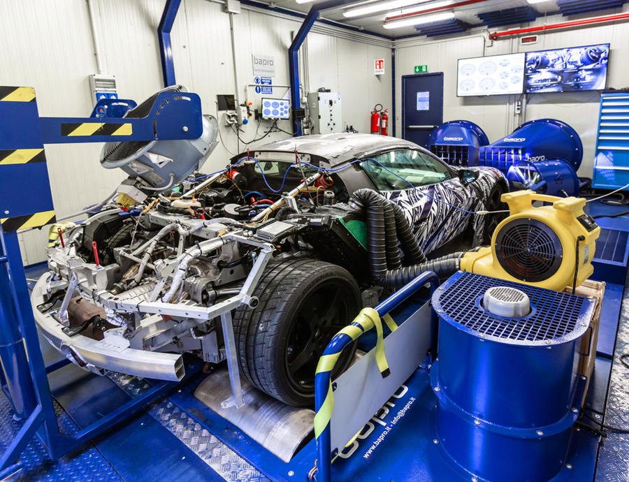 Bapro Rollenprüfstand Maserati Engine Lab