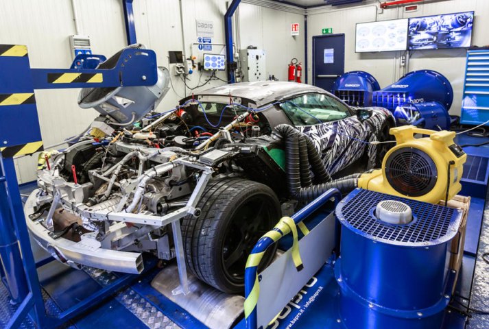 Bapro Rollenprüfstand Maserati Engine Lab