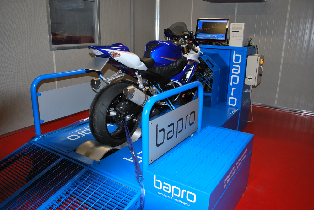 2 Rollers High Performance Motorcycle Dyno Machines | Bapro